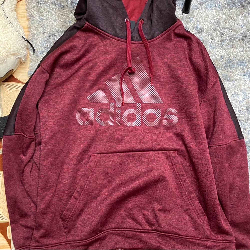 adidas | maroon sweater